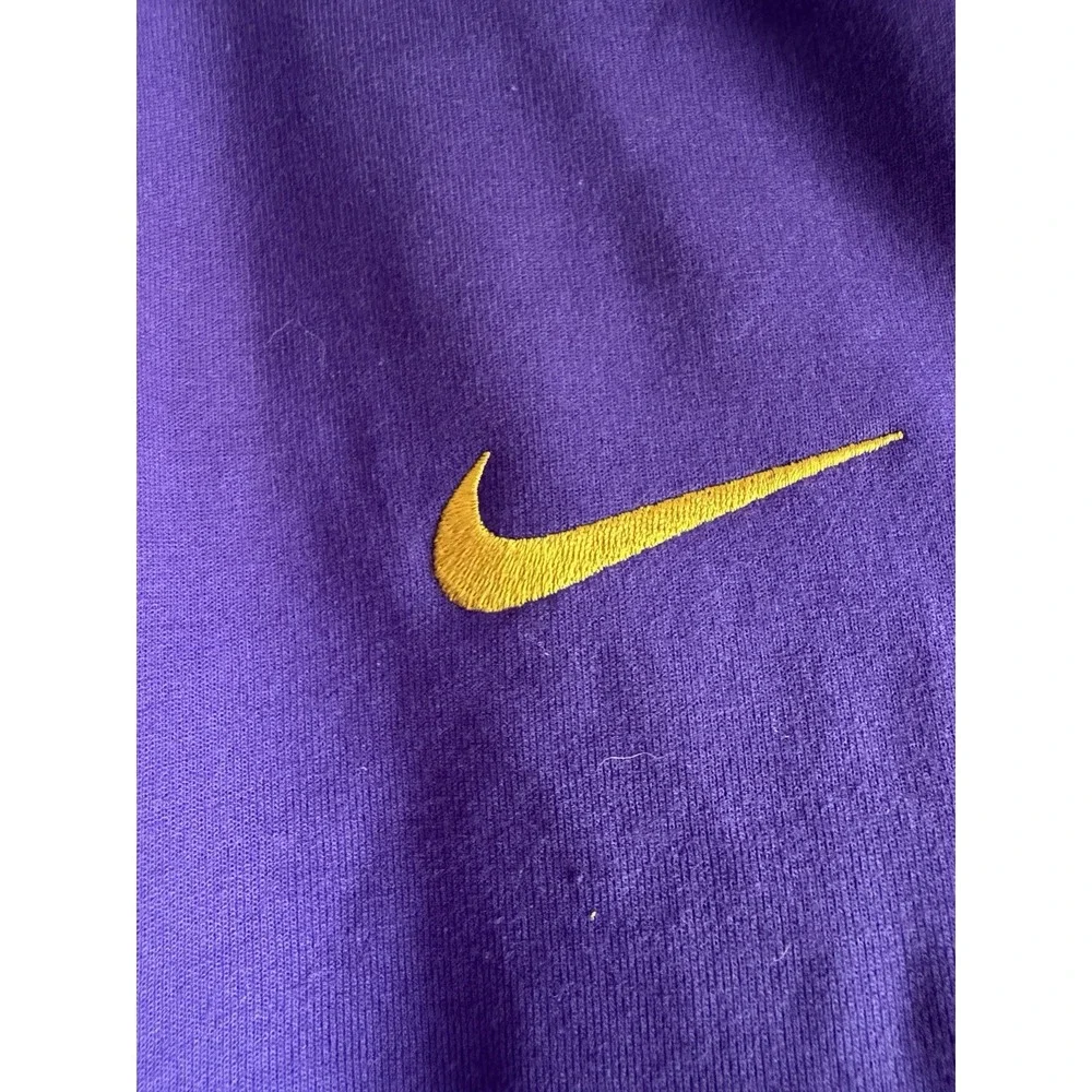 New LSU Tigers Shirt Womens XL Purple Nike Dri-Fit Long Sleeve 1/4 Zip NCAA
